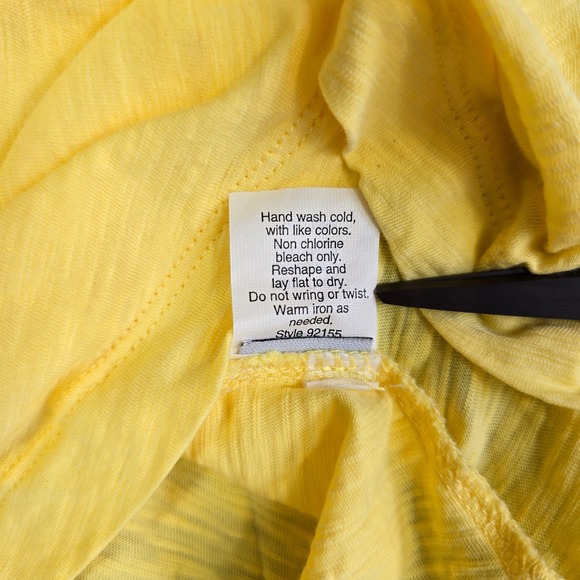 J.Crew Yellow Slub Cotton Sleeveless Scoop Neck Tank Top Style 92155 Womens S - Picture 5 of 7